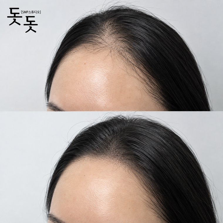 두피문신잘하는곳 헤어라인 디자인 시술 전후 사례