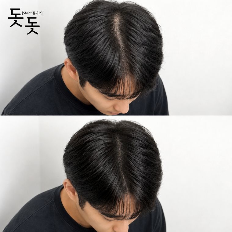 남성 정수리 두피문신 전후 사례 22