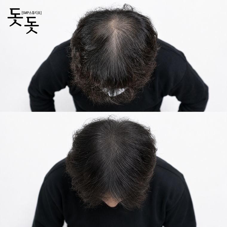 남성 정수리 두피문신 전후 사례 32