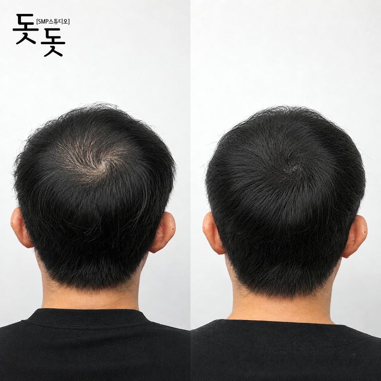 남성 정수리 두피문신 전후 사례 45